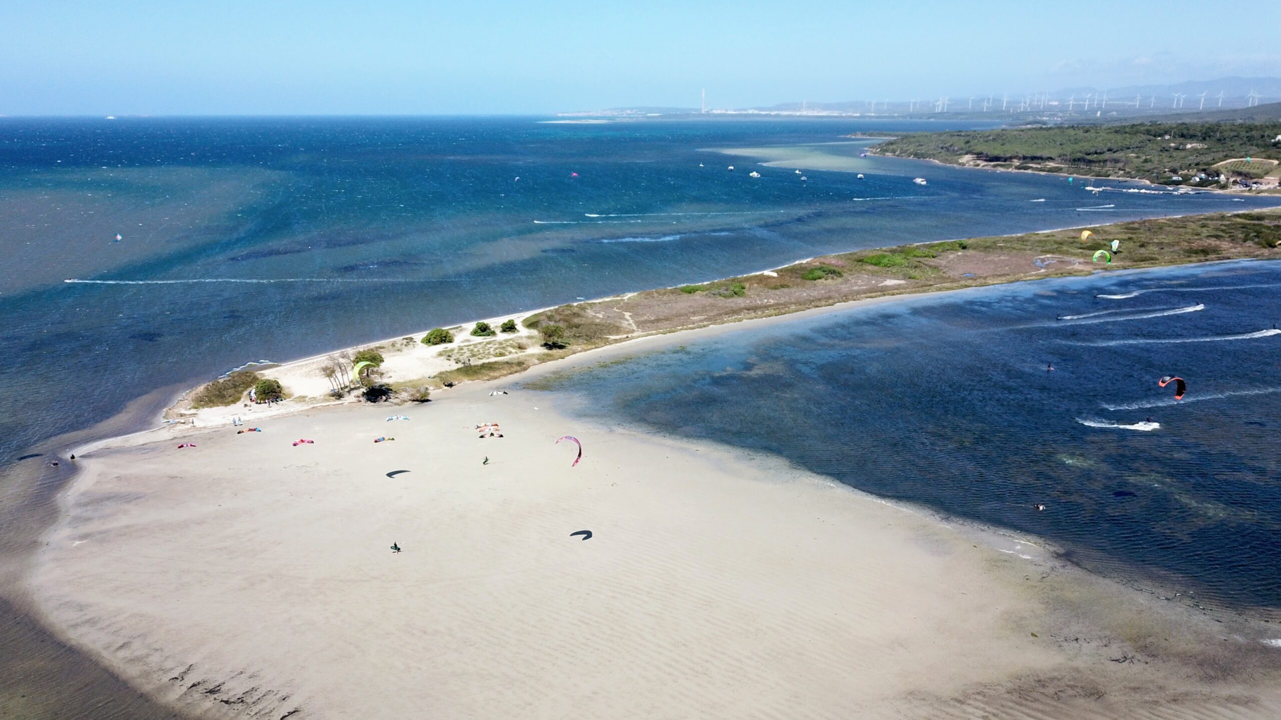 Aerial View of Kitesurfing Haven